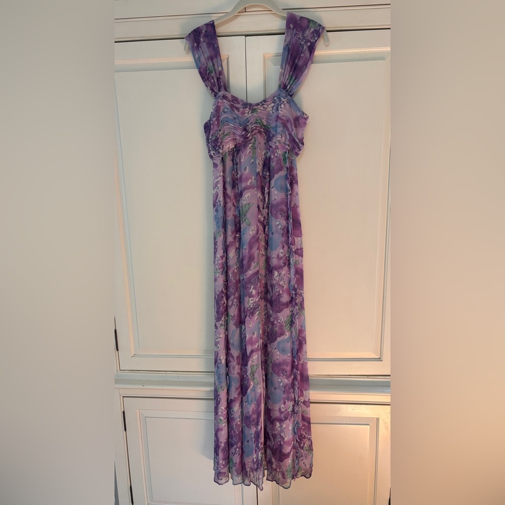 Gorgeous Calypso St. Barth Lavender Floral Dress  EUC